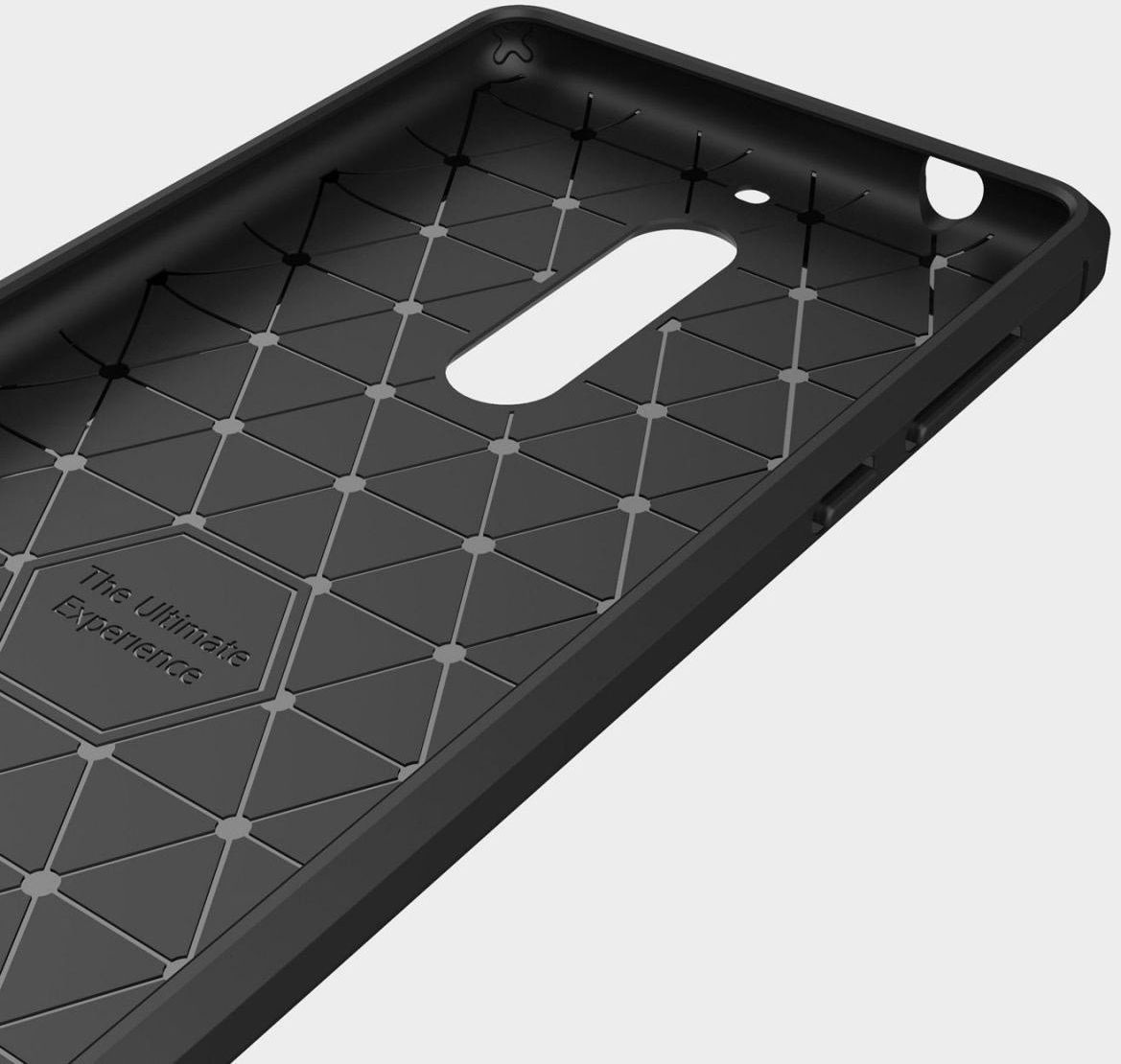 Nokia 5 Geborsteld TPU Hoesje Zwart afbeelding 5