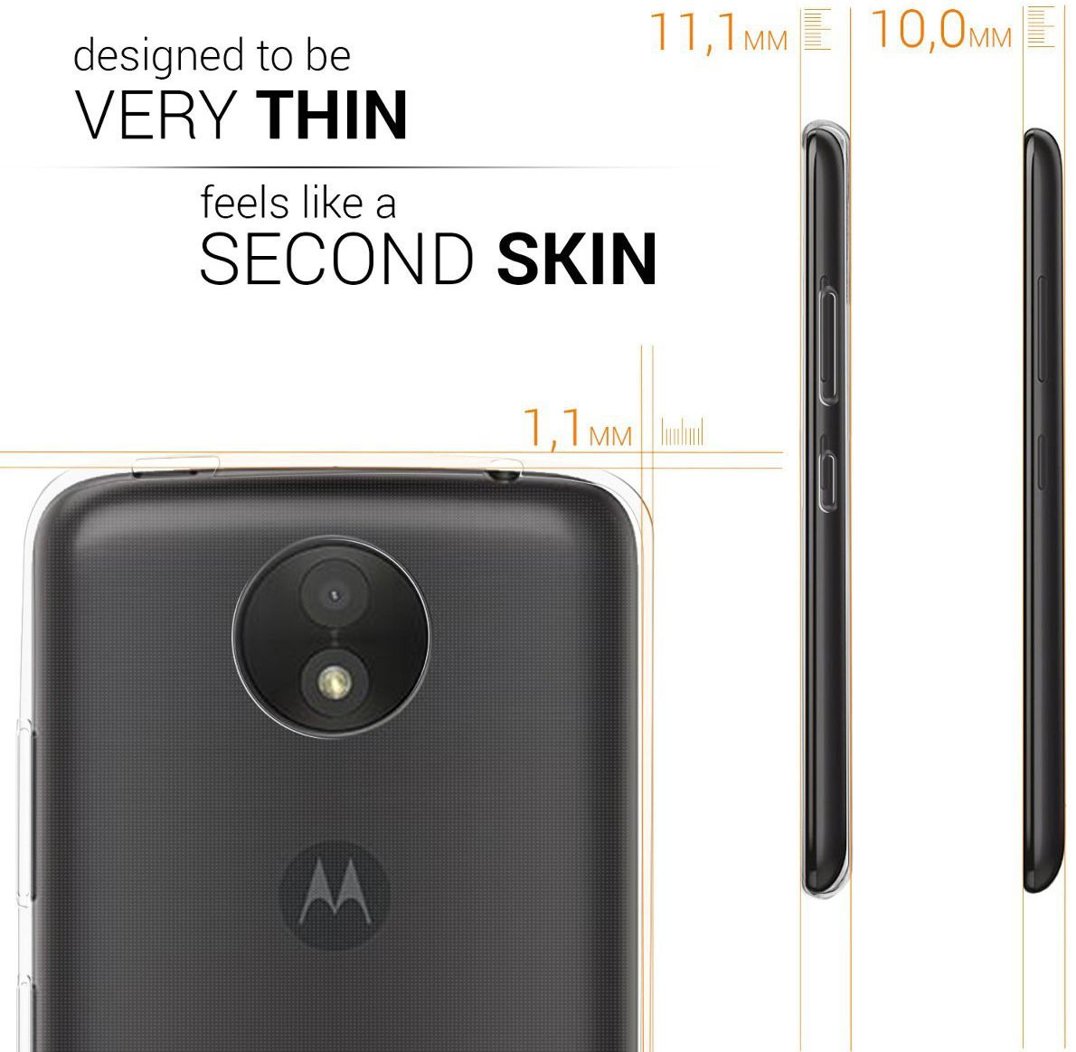 Motorola Moto C Plus Transparant Hoesje afbeelding 3