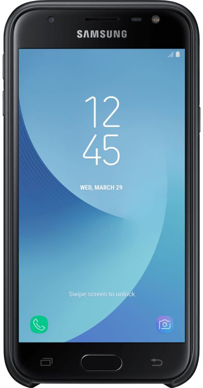 Samsung Dual Layer Cover Galaxy J3 (2017) Zwart afbeelding 2