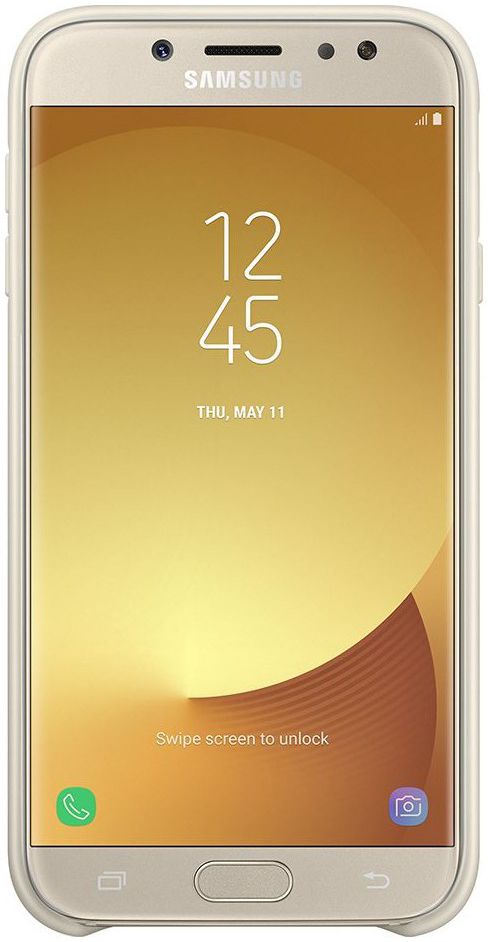 Samsung Dual Layer Cover Galaxy J7 (2017) Goud afbeelding 2