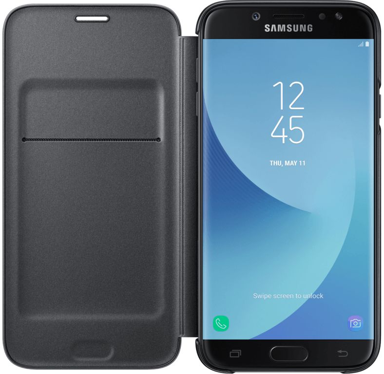 Samsung Galaxy J7 (2017) Wallet Case Zwart afbeelding 1