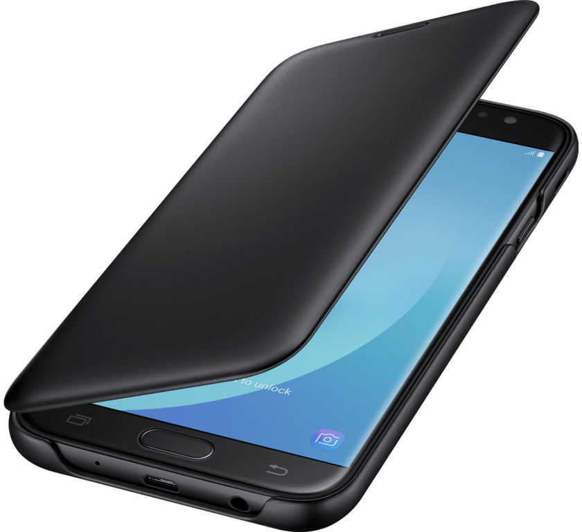 Samsung Galaxy J7 (2017) Wallet Case Zwart afbeelding 2