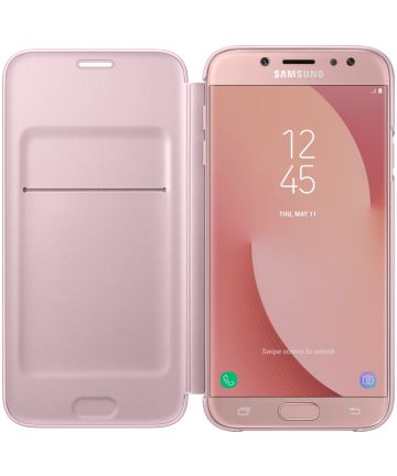 Samsung Galaxy J7 (2017) Wallet Case Roze Hoesjes