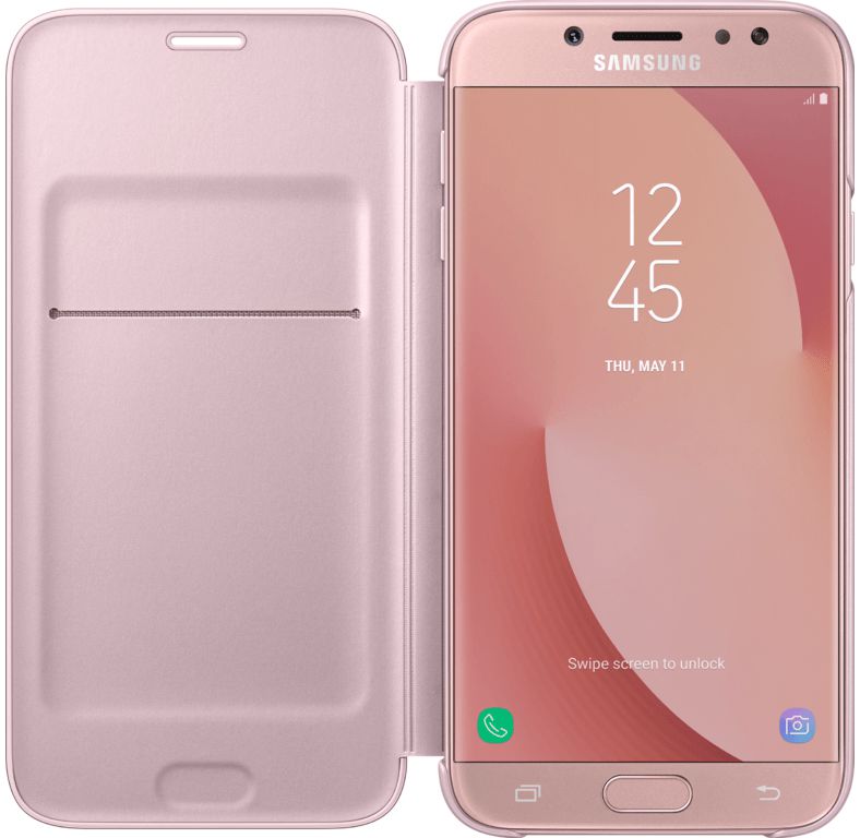 Samsung Galaxy J7 (2017) Wallet Case Roze afbeelding 1