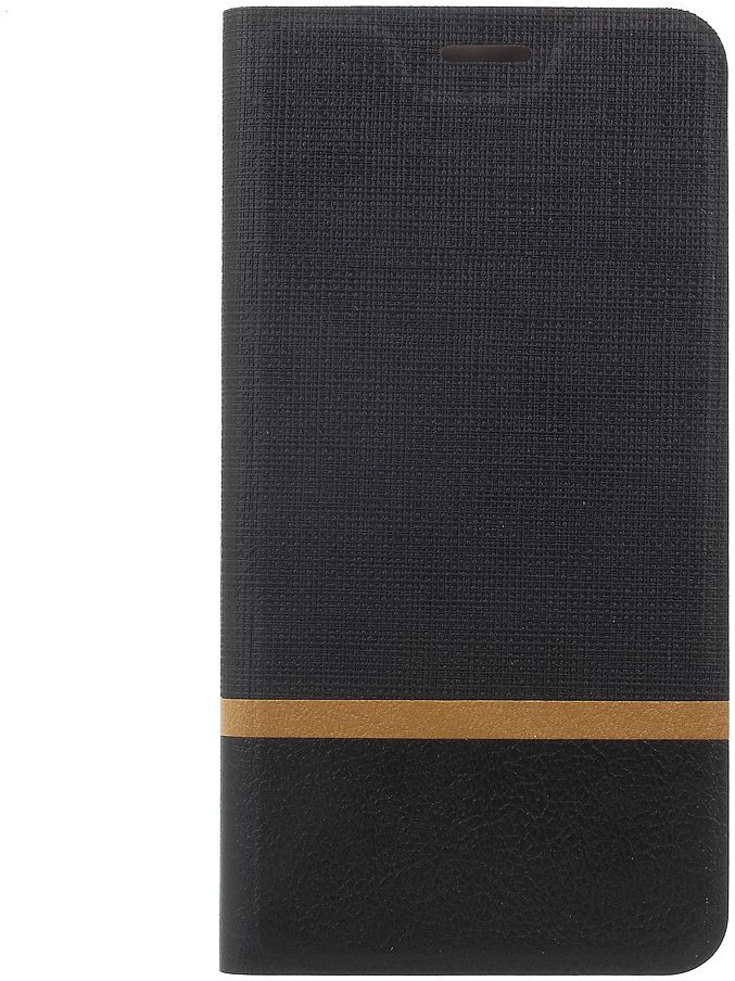 HTC U11 Linnen Portemonnee Hoesje Zwart afbeelding 1