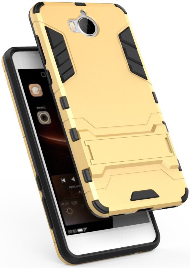 Huawei Y6 (2017) Hybride Kickstand Cover Goud afbeelding 6
