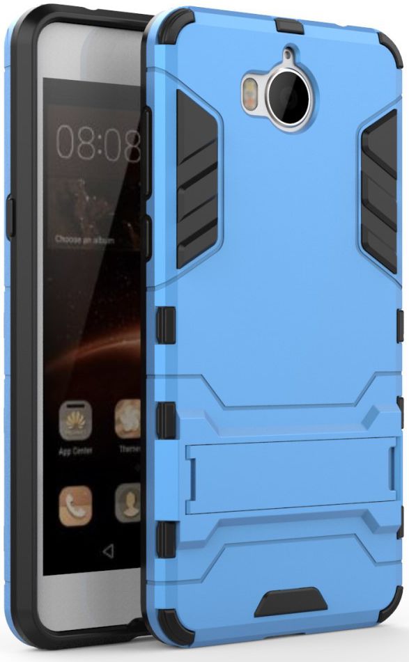 Huawei Y6 (2017) Hybride Kickstand Cover Blauw afbeelding 1