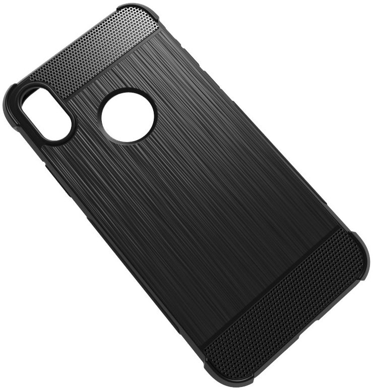 Apple iPhone X Zwart Hoesje Backcover TPU afbeelding 1