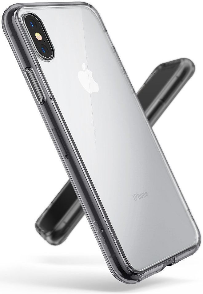 Ringke Fusion iPhone X Hoesje Doorzichtig Smoke Black afbeelding 4