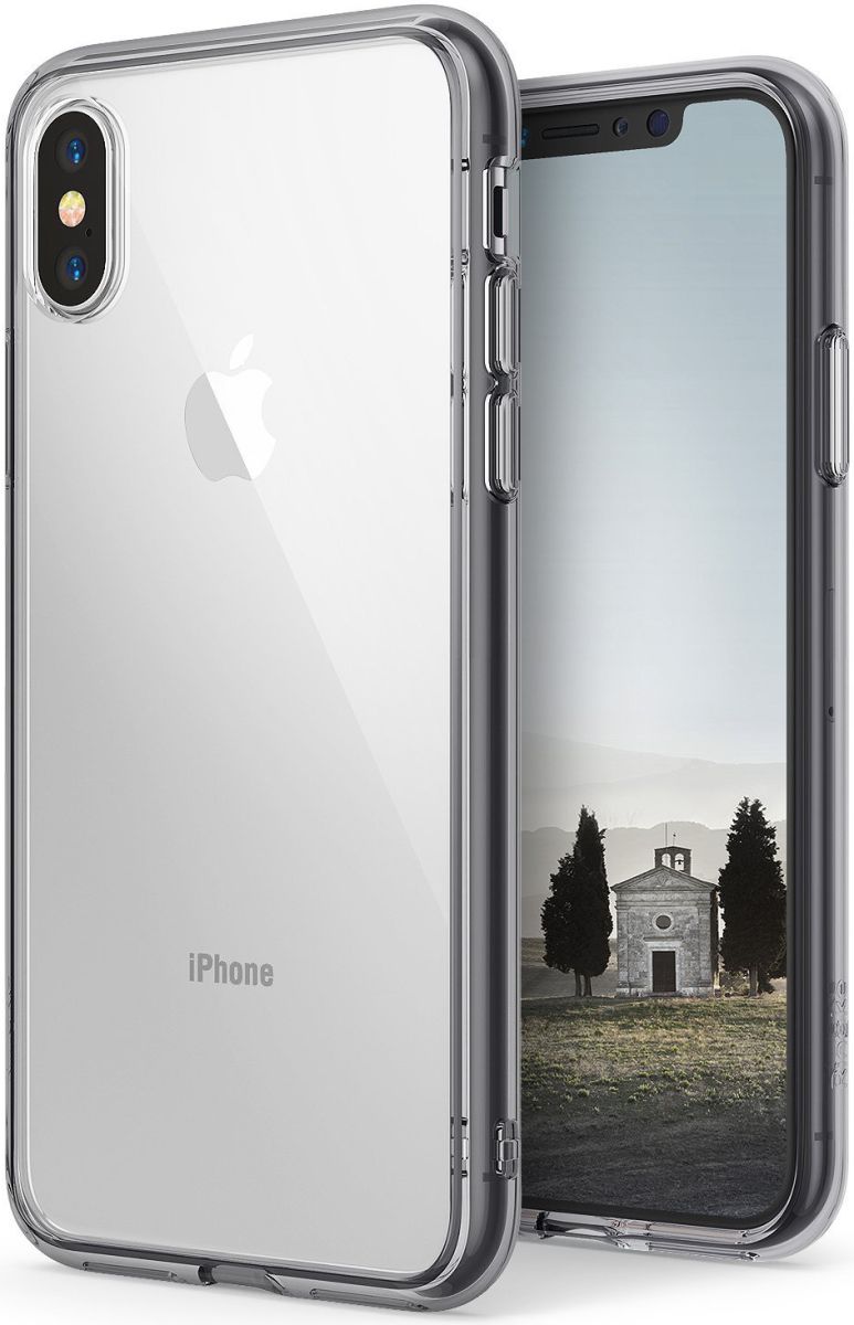 Ringke Fusion iPhone X Hoesje Doorzichtig Smoke Black afbeelding 1