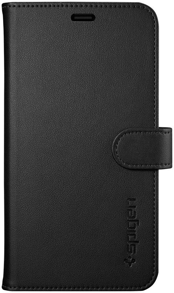 Spigen Wallet S Flip Hoesje Apple iPhone X Zwart Book Cover afbeelding 6