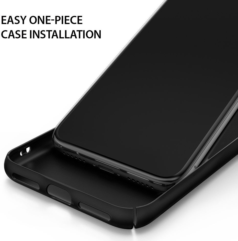 Ringke Slim Apple iPhone X Ultra Dun Hoesje Zwart afbeelding 5