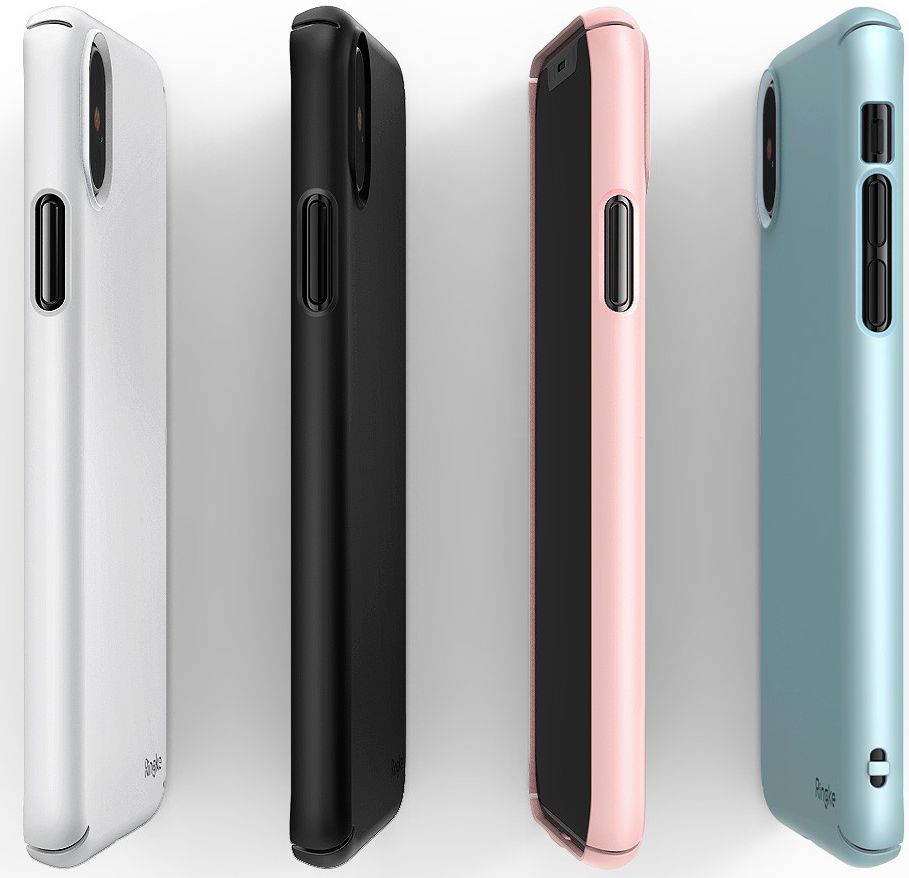 Ringke Slim Apple iPhone X Ultra Dun Hoesje Zwart afbeelding 7