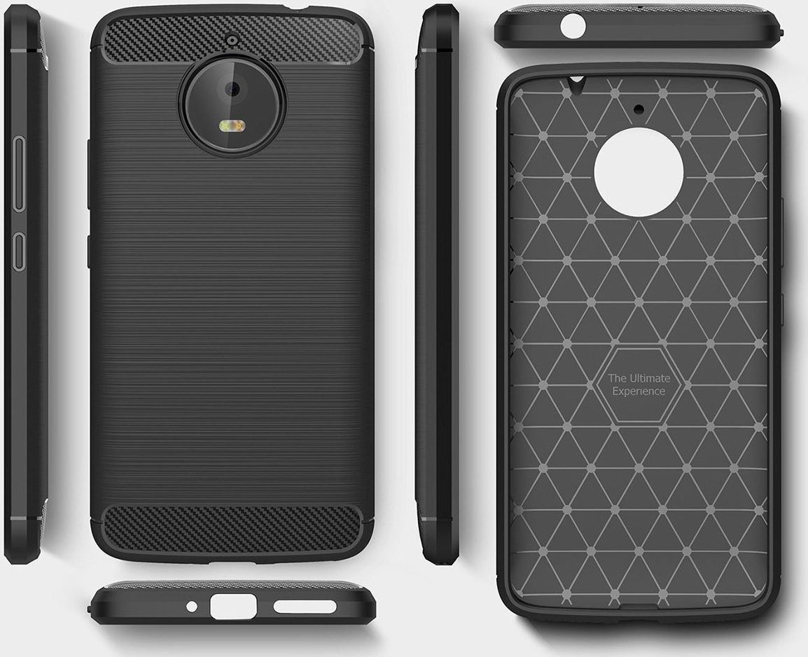 Motorola Moto E4 Plus Geborsteld TPU Hoesje Blauw afbeelding 6