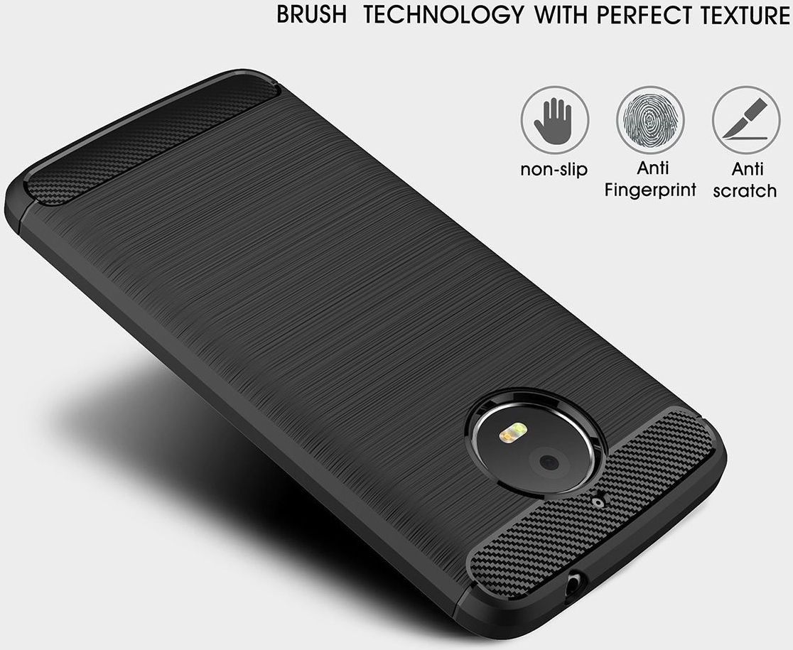 Motorola Moto E4 Plus Geborsteld TPU Hoesje Blauw afbeelding 7