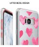 Samsung Galaxy S8 Ringke Fusion Design Watercolor Hearts Transparant