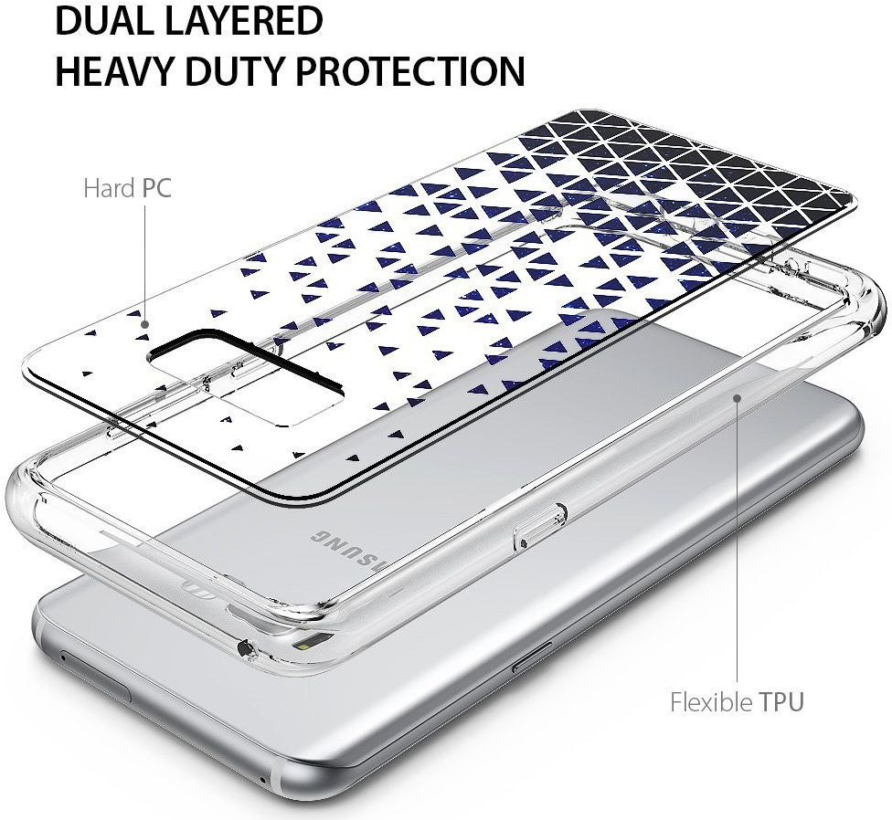 Samsung Galaxy S8 Ringke Fusion Design Stargaze Waterfall Transparant afbeelding 3