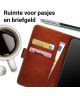 Rosso OnePlus 5 Hoesje Premium Book Cover Bruin