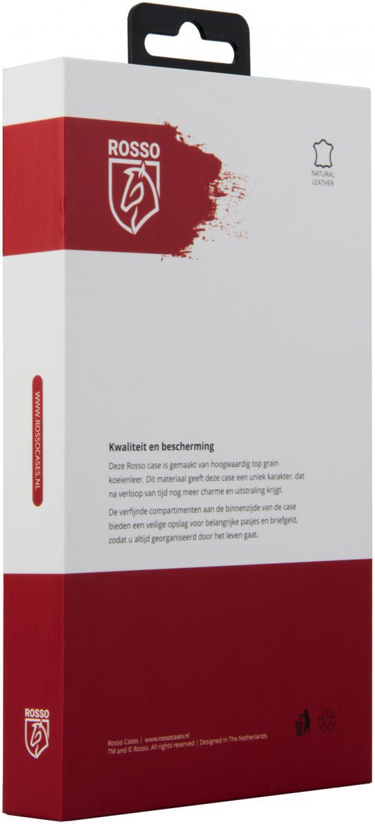 Rosso Deluxe OnePlus 5 Hoesje Echt Leer Pasjes Book Case Zwart afbeelding 14