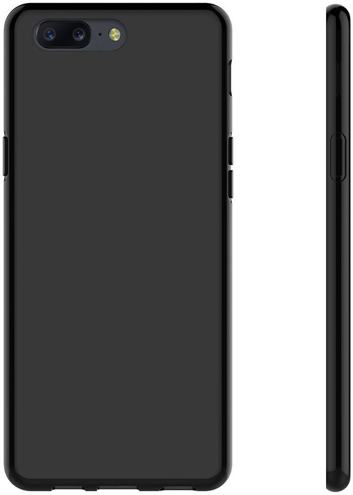 OnePlus 5 TPU Back Cover Hoesje Zwart afbeelding 2