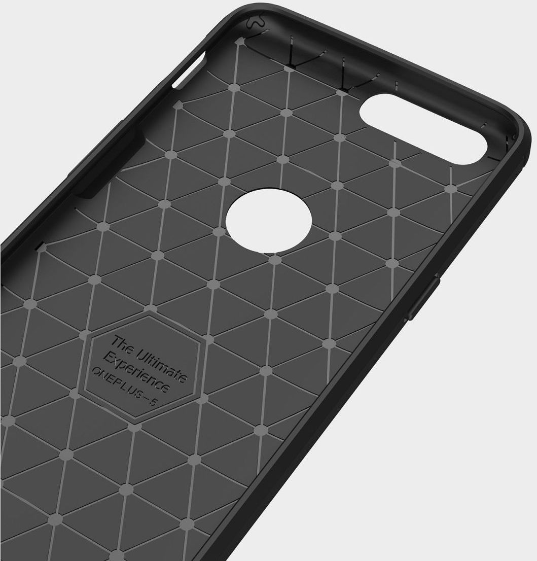 OnePlus 5 Hoesje Geborsteld TPU Blauw afbeelding 5