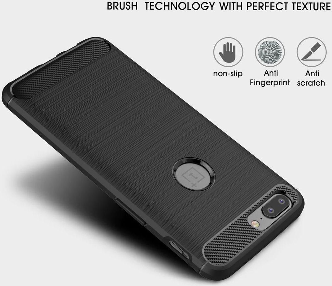 OnePlus 5 Hoesje Geborsteld TPU Rood afbeelding 4