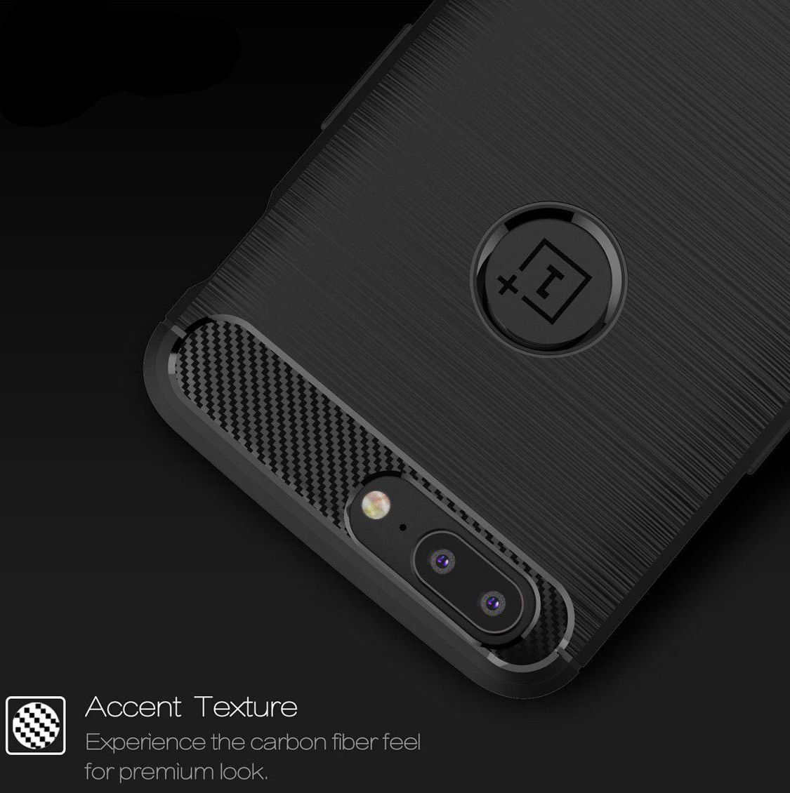 OnePlus 5 Hoesje Geborsteld TPU Rood afbeelding 5
