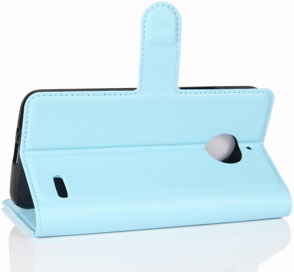 Motorola Moto E4 Portemonnee Hoesje Blauw afbeelding 5