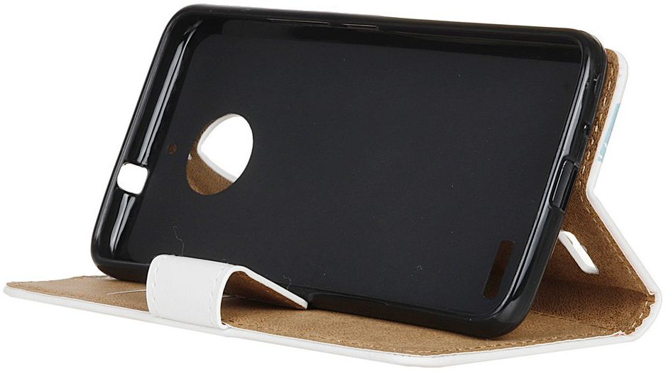 Motorola Moto E4 Portemonnee Flip Hoesje Print Boom Uilen afbeelding 5