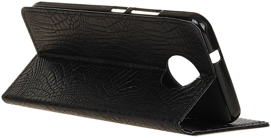 Motorola Moto E4 Plus Portemonnee Hoesje Zwart afbeelding 3