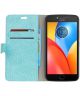 Motorola Moto E4 Plus Portemonnee Hoesje Blauw