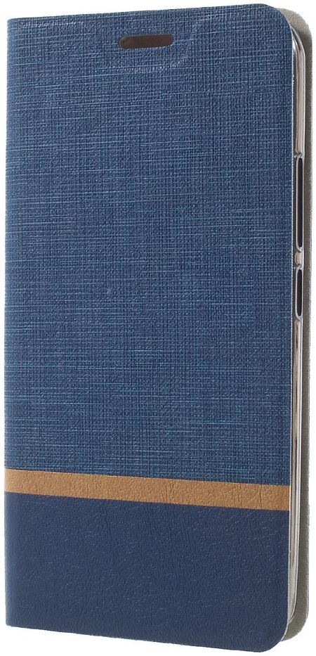 Motorola Moto E4 Plus Linnen Portemonnee Hoesje Blauw afbeelding 1