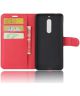 Nokia 5 Hoesje met Kaarthouder Rood