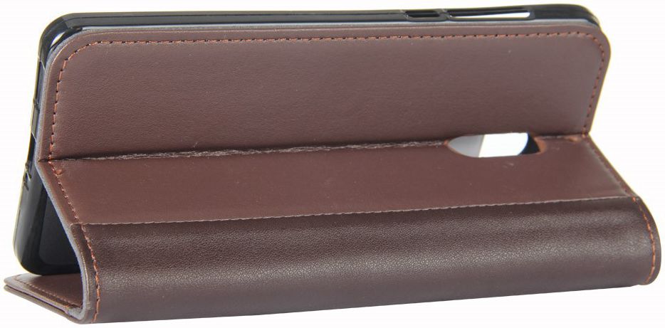 Nokia 6 Portemonnee Hoesje Kunst Leer Bruin afbeelding 6