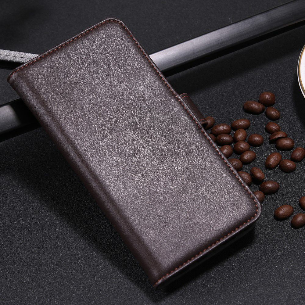 Nokia 6 Portemonnee Hoesje Kunst Leer Bruin afbeelding 8