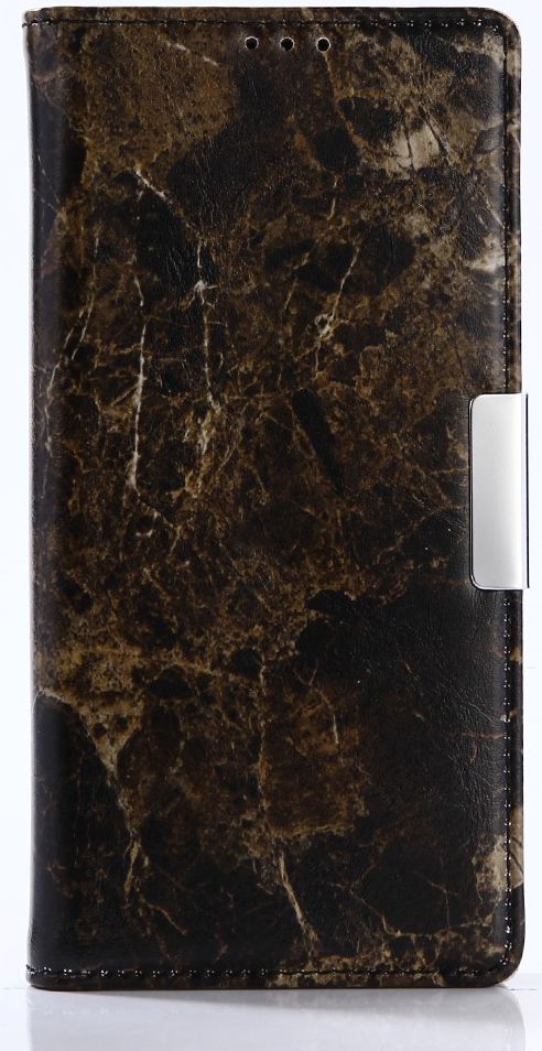 Sony Xperia XA1 Marmer Portemonnee Hoesje Zwart afbeelding 1