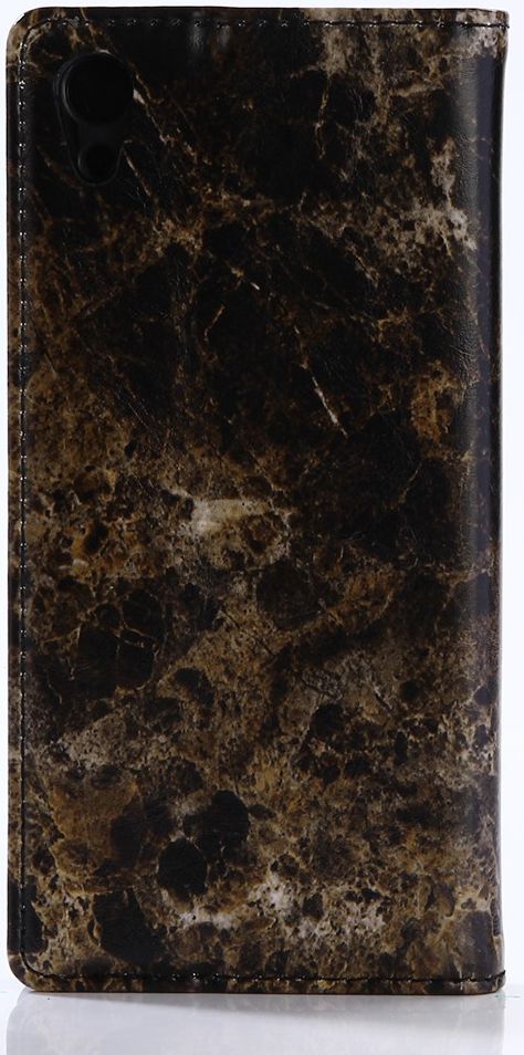 Sony Xperia XA1 Marmer Portemonnee Hoesje Zwart afbeelding 4