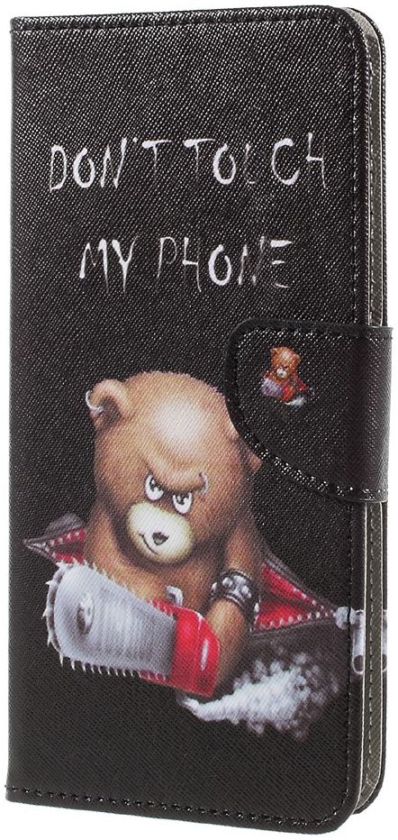 Sony Xperia XA1 Ultra Portemonnee Hoesje Boze Beer afbeelding 1
