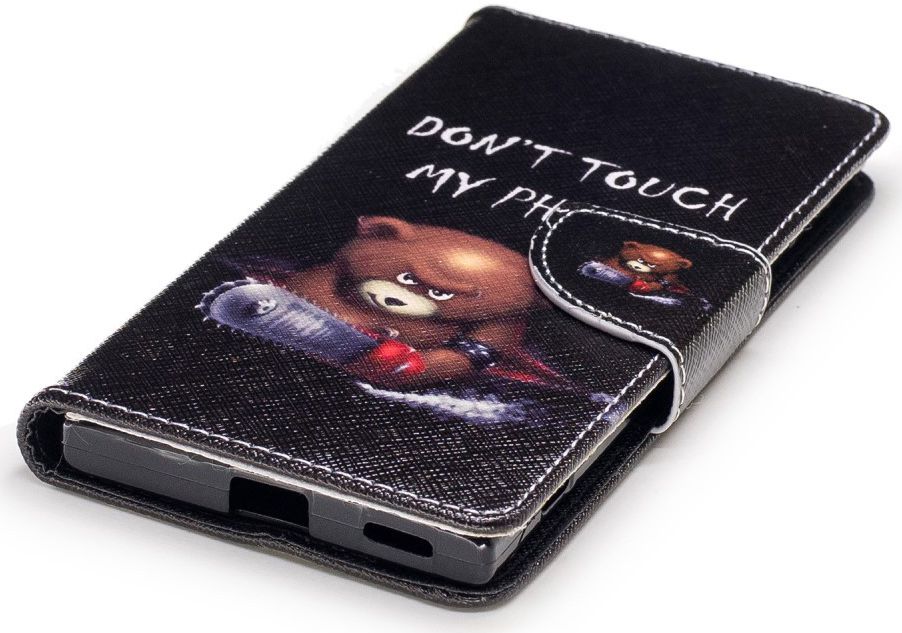 Sony Xperia XA1 Portemonnee Hoesje met Print Teddy afbeelding 7