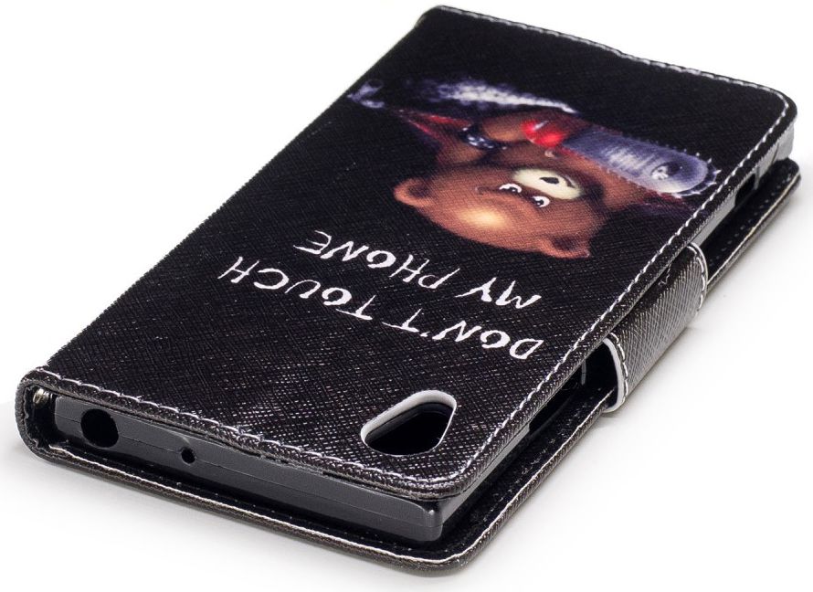 Sony Xperia XA1 Portemonnee Hoesje met Print Teddy afbeelding 8