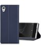 Sony Xperia XA1 Ultra Portemonnee Hoesje met Standaard Blauw