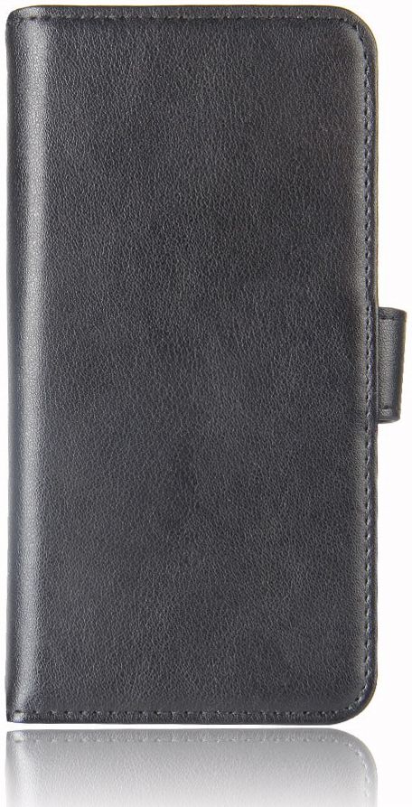 Echt Leren Huawei Y6 (2017) Hoesje Zwart afbeelding 2