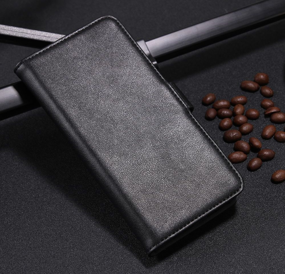 Echt Leren Huawei Y6 (2017) Hoesje Zwart afbeelding 3