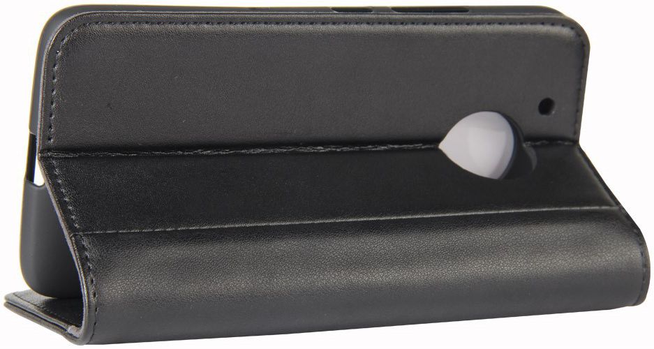 Echt Leren Motorola Moto G5 Hoesje Zwart afbeelding 3