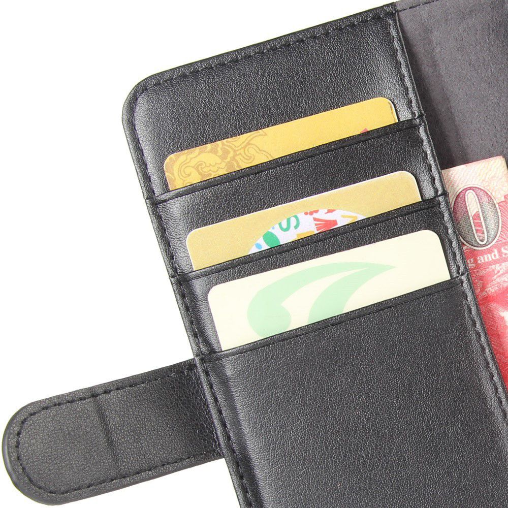Echt Leren Motorola Moto G5 Hoesje Zwart afbeelding 6