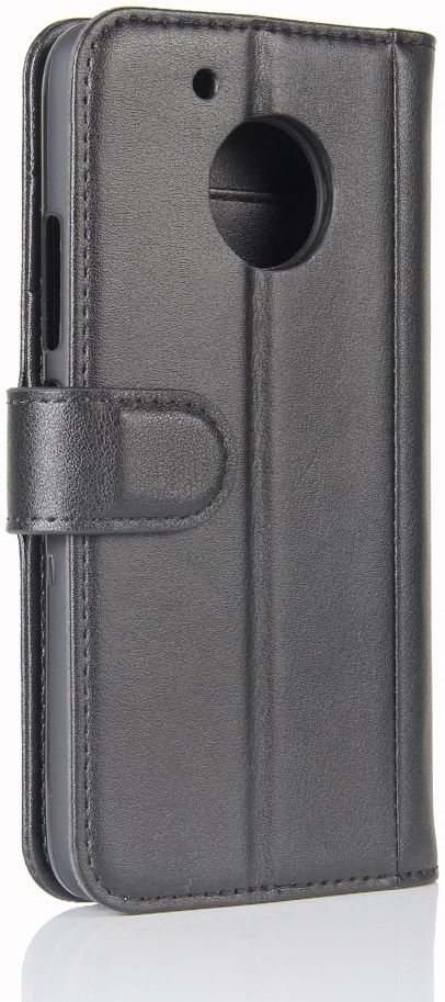Echt Leren Motorola Moto G5 Hoesje Zwart afbeelding 8