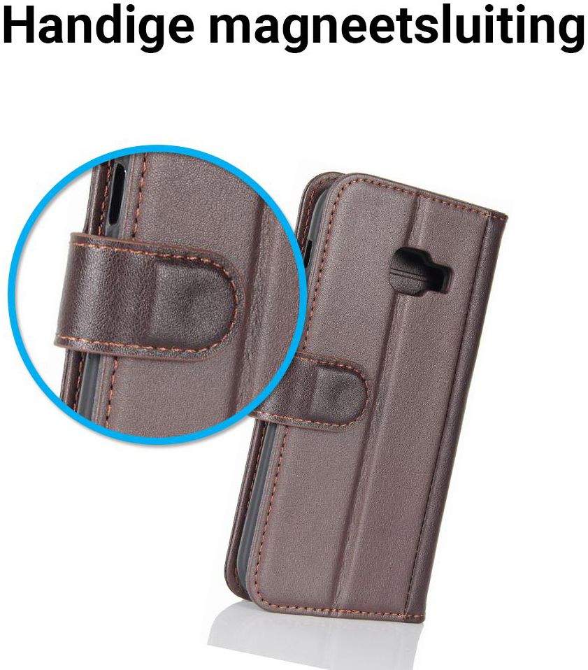 Echt Leren Samsung Galaxy A5 (2017) Portemonnee Hoesje Bruin afbeelding 2
