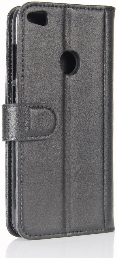 Echt Leren Huawei P8 Lite (2017) Portemonnee Hoesje Zwart afbeelding 7