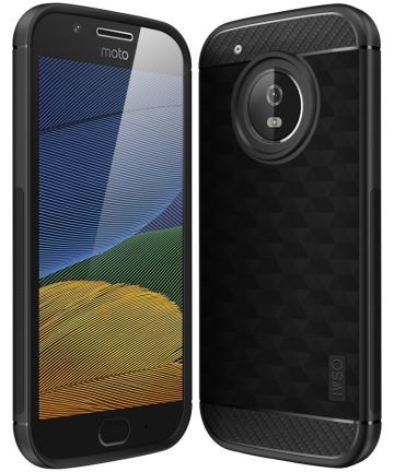 Motorola Moto G5 Plus Siliconen Hoesje Zwart Hoesjes