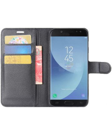 Samsung Galaxy J5 (2017) Portemonnee Hoesje met Standaard Zwart Hoesjes